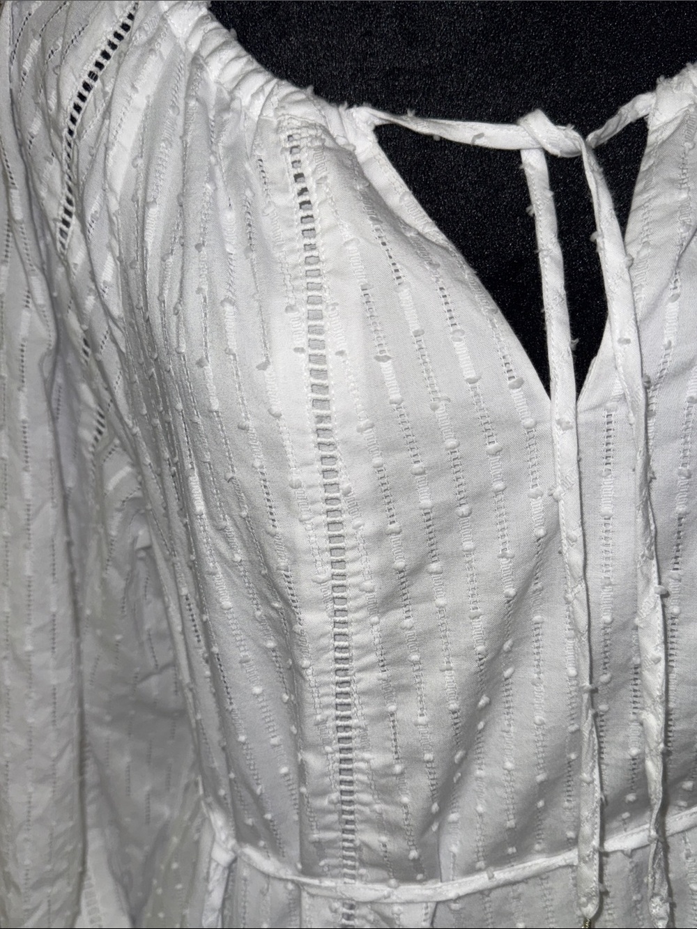 Tommy Bahama White Boho Tie-Neck Maxi Dress size XS NWT - Picture 3 of 8